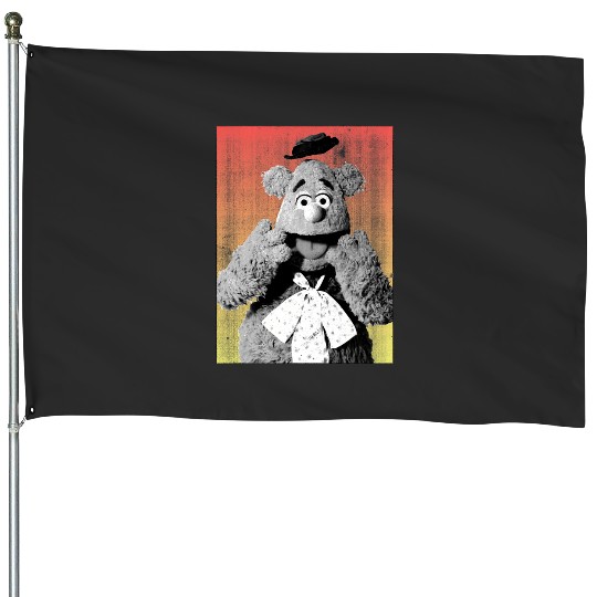 Disney The Muppets Silly Fozzie Bear Distressed Big Portrait House Flags