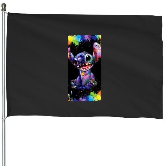 colorfull stitch Sticker1, Stitch Eras Tour , Stitch Shirt, Disney Land Lilo and Stitch House Flags
