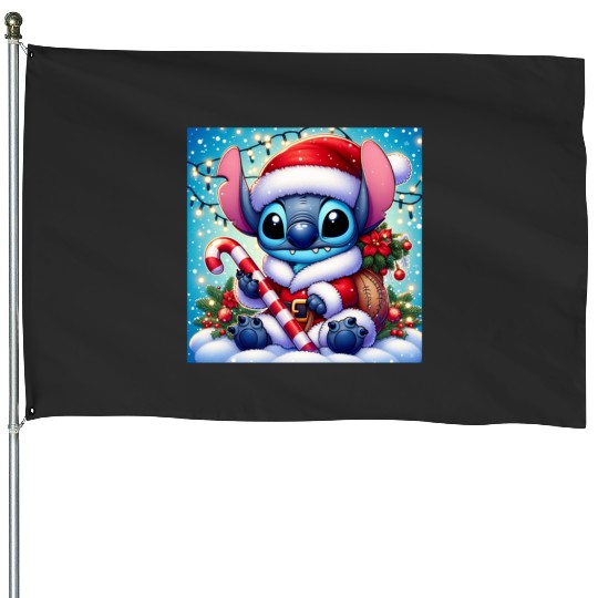 Cute Stitch Drinking Bubble Tea Sticker, Stitch Eras Tour , Stitch Shirt, Disney Land Lilo and Stitch House Flags