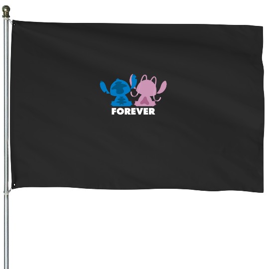 stitch and angel (i love you)  , Stitch Eras Tour , Stitch Shirt, Disney Land Lilo and Stitch House Flags