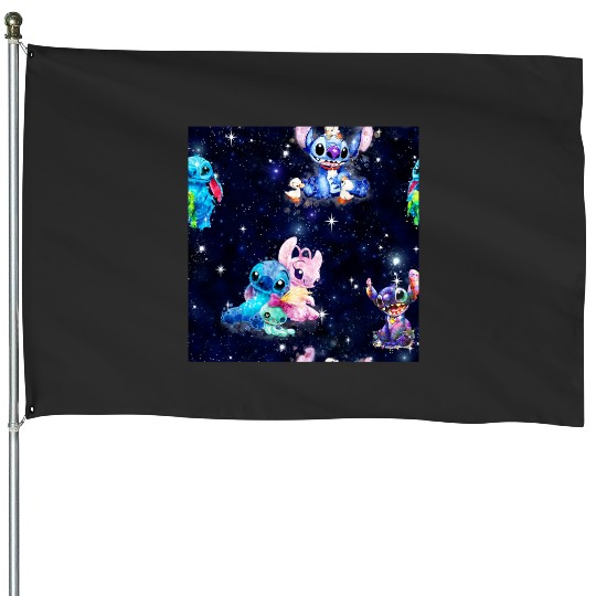 Stitch Cool Playing Guitar Sticker, Stitch Eras Tour , Stitch Shirt, Disney Land Lilo and Stitch House Flags