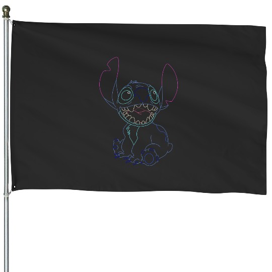 NASA Stich on Rocket Sticker, Stitch Eras Tour , Stitch Shirt, Disney Land Lilo and Stitch House Flags
