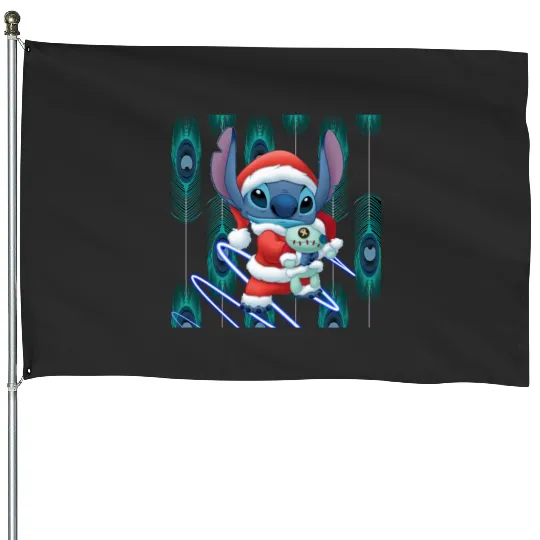 Santa Chihuahua I Believe In Santa Paws Sticker, Stitch Eras Tour , Stitch Shirt, Disney Land Lilo and Stitch House Flags