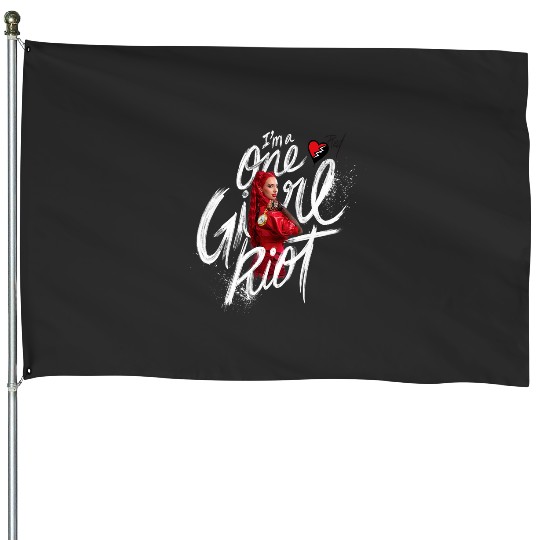 Disney Descendants The Rise Of Red I'm A One Girl Riot Red House Flags