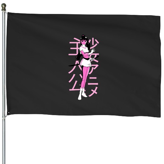 Japanese Art Greatest Warrior Sticker: Disney Mulan Anime Mushu, Mulan and Mushu House Flags