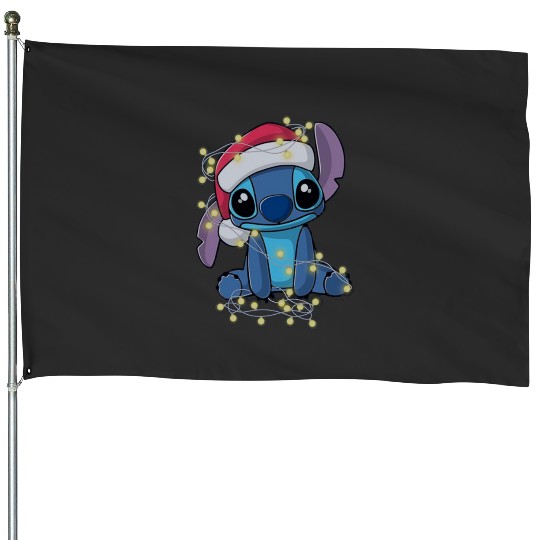 Ohana Christmas Pillow, Stitch Eras Tour , Stitch Shirt, Disney Land Lilo and Stitch House Flags