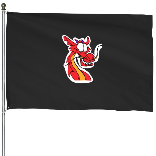 Mushu Chinese Dragon  : Disney Mulan Anime Mushu, Mulan and Mushu House Flags