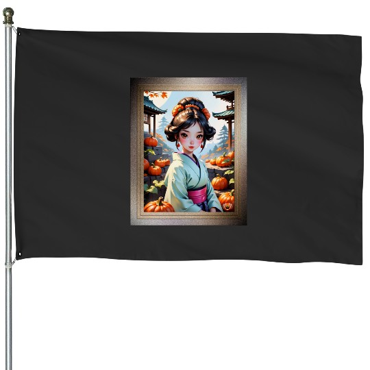 Warrior Sticker: Disney Mulan Anime Mushu, Mulan and Mushu House Flags