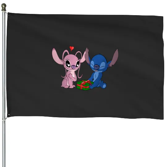 Stitch and Angel Sticker, Stitch Eras Tour , Stitch Shirt, Disney Land Lilo and Stitch House Flags