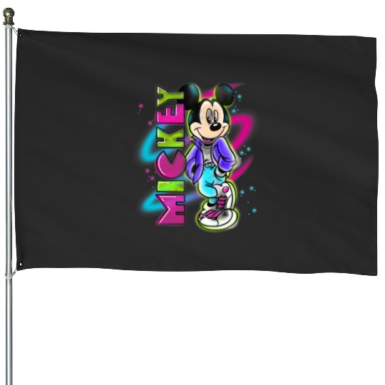 Disney Mickey Mouse Airbrush House Flags