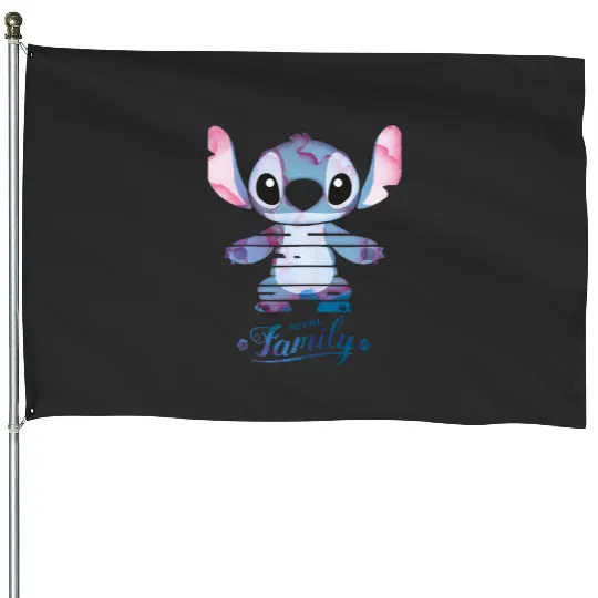 Stitch  Ohana means family Throw Blanket, Stitch Eras Tour , Stitch Shirt, Disney Land Lilo and Stitch House Flags