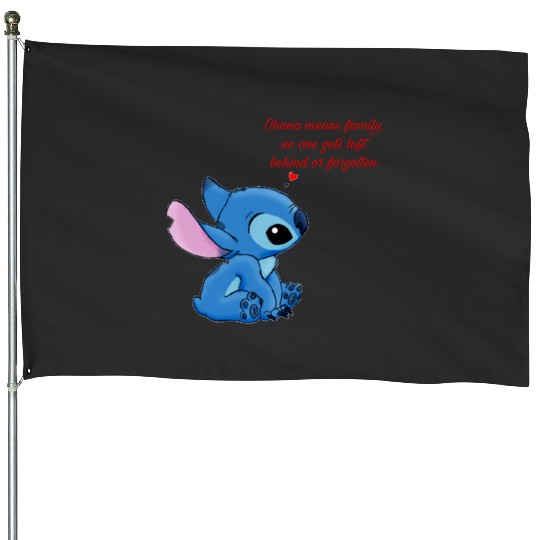 Ohana means family Sticker1, Stitch Eras Tour , Stitch Shirt, Disney Land Lilo and Stitch House Flags