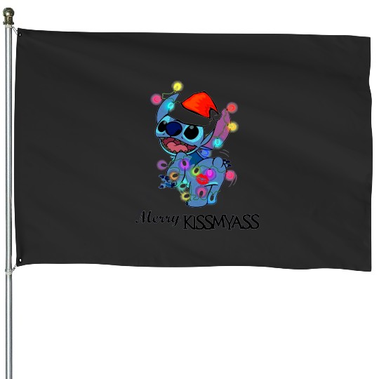 Merry Corgmas Christmas Corgi Dog Pet  Corgi Dog Christmas , Stitch Eras Tour , Stitch Shirt, Disney Land Lilo and Stitch House Flags