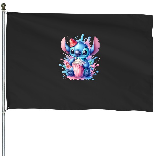 Stitch Meets Frog Sticker1, Stitch Eras Tour , Stitch Shirt, Disney Land Lilo and Stitch House Flags