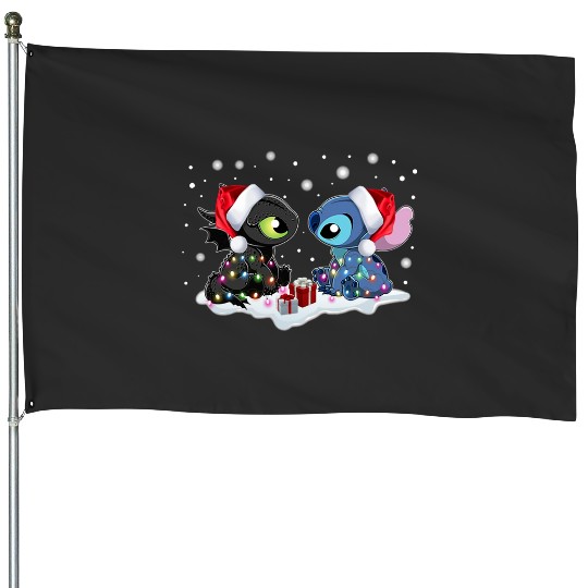 Stitch And Toothless Change Uniform Costume Uniform   , Stitch Eras Tour , Stitch Shirt, Disney Land Lilo and Stitch House Flags