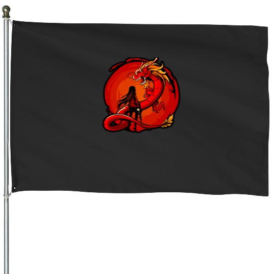 Flame ghost  : Disney Mulan Anime Mushu, Mulan and Mushu House Flags