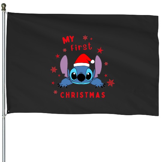 My Favorite Color Is Lights Macthing  , Stitch Eras Tour , Stitch Shirt, Disney Land Lilo and Stitch House Flags
