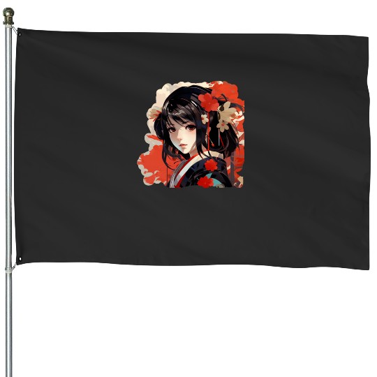 Illumi 2 Sticker: Disney Mulan Anime Mushu, Mulan and Mushu House Flags