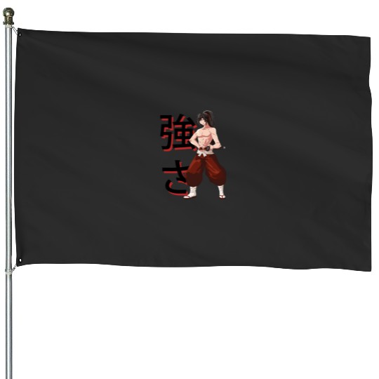 Samurai Girl Sticker: Disney Mulan Anime Mushu, Mulan and Mushu House Flags