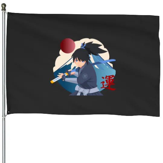 Red Kimono Art  1: Disney Mulan Anime Mushu, Mulan and Mushu House Flags