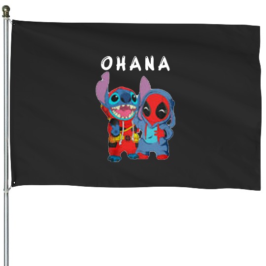 stitch ohana means Family  . Essentia  , Stitch Eras Tour , Stitch Shirt, Disney Land Lilo and Stitch House Flags