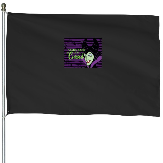 Villains with Horns Stand Back Or Be Cursed Design V2   SALE!! : Disney Villains Maleficent , Maleficent Gift S-5XL House Flags