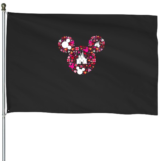 Head Trip Family Cute Matching Family Vacation  : Mickey Disney Christmas, Disney Christmas House Flags
