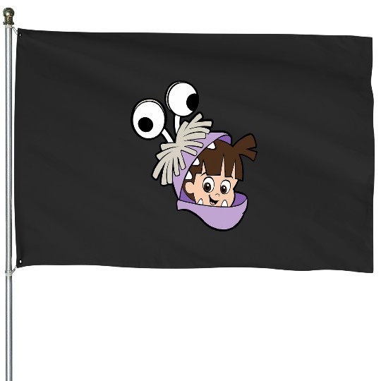 Disney and Pixars Monsters Inc. Boo Big Face Costume House Flags