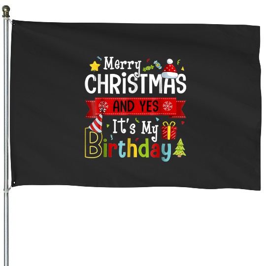 Merry Christmas And Yes Its My Birthday  : Mickey Disney Christmas, Disney Christmas House Flags