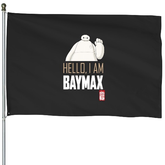 Disney Big Hero 6 TV Series Baymax Hello Graphic House Flags