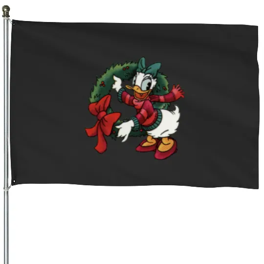 Daisy's Christmas Wreath  : Mickey Disney Christmas, Disney Christmas House Flags