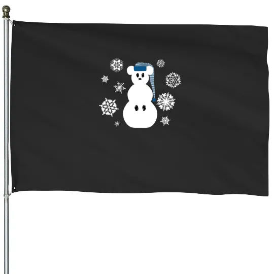 White Christmas Mouse  : Mickey Disney Christmas, Disney Christmas House Flags