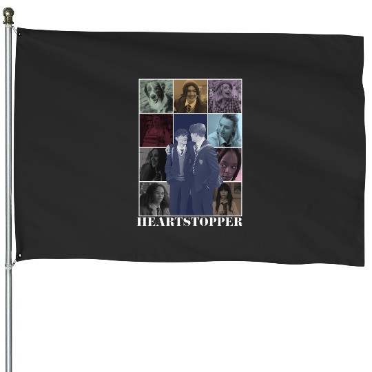 Heartstopper Eras Tour Poster (White Print) House Flags