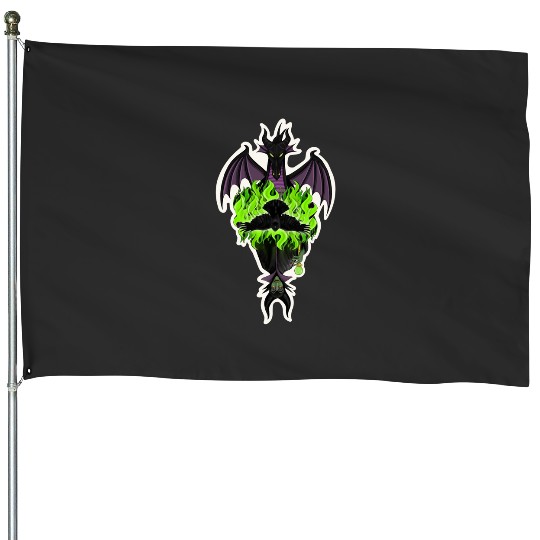 Double Take- Characters Maleficent and Dragon   SALE!! : Disney Villains Maleficent , Maleficent Gift S-5XL House Flags