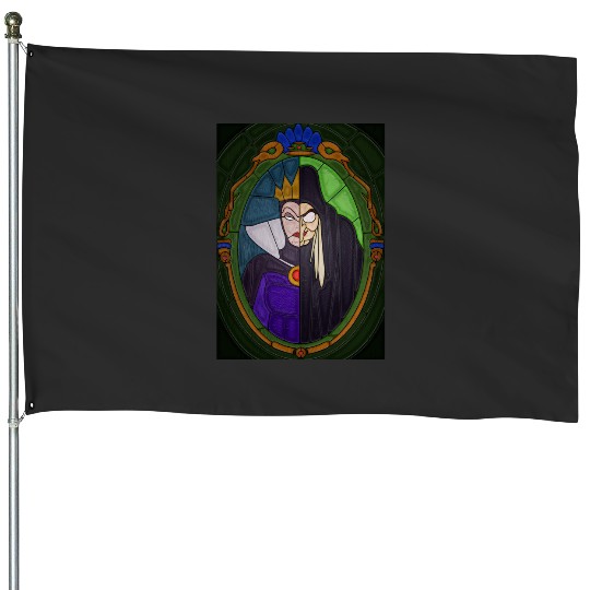 Mirror mirror - stained glass villains   SALE!! : Disney Villains Maleficent , Maleficent Gift S-5XL House Flags