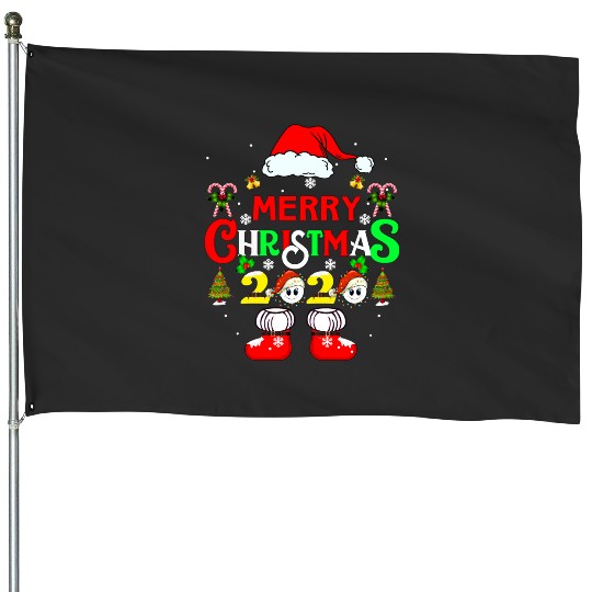 family christmas crew 2022 reindeer squad santa matching   1: Mickey Disney Christmas, Disney Christmas House Flags