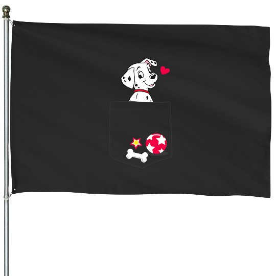 Dalmatian Pet Disney 101 Dalmatians Dalmatian Pocket House Flags