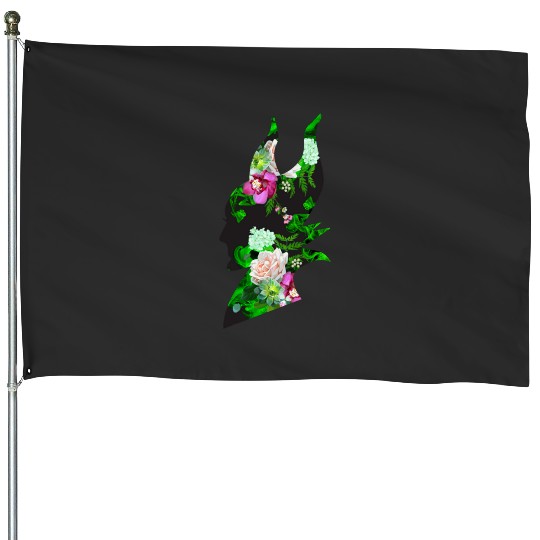 Maleficent Floral   SALE!! : Disney Villains Maleficent , Maleficent Gift S-5XL House Flags