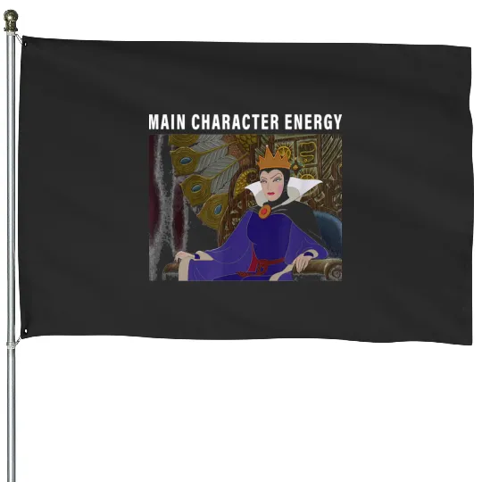 Villains The Evil Queen Main Character Energy   SALE!! : Disney Villains Maleficent , Maleficent Gift S-5XL House Flags