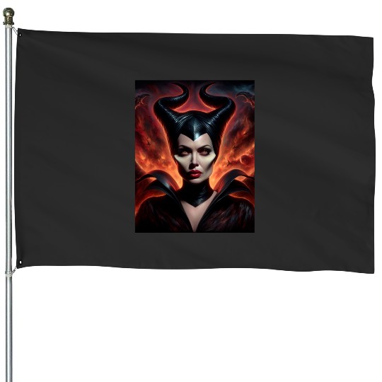 Demon Woman   SALE!! : Disney Villains Maleficent , Maleficent Gift S-5XL House Flags