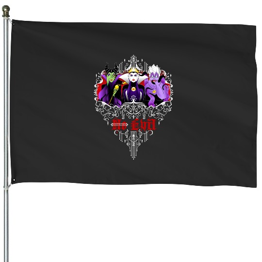Three Wise Villains (black)  1 SALE!! : Disney Villains Maleficent , Maleficent Gift S-5XL House Flags