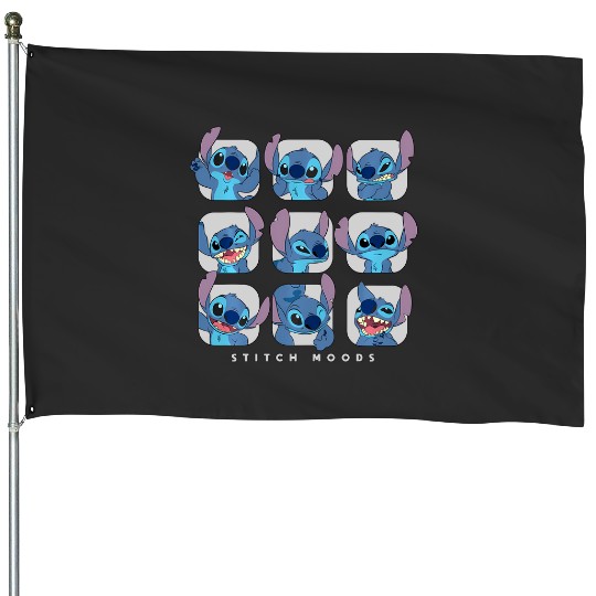 Disney Lilo And Stitch Moods House Flags