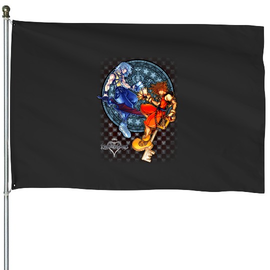 Disney Kingdom Hearts Sora Riku Chain Of Memories House Flags
