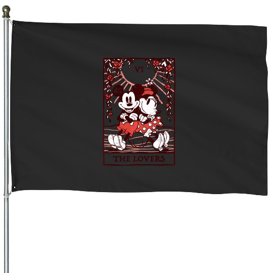 Disney Mickey And Friends Valentine'S Day The Lovers Card House Flags