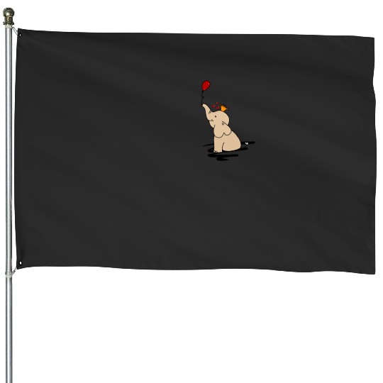 Discover Elephant love Sticker1: Disney Elephant Dumbo, Dumbo House Flags