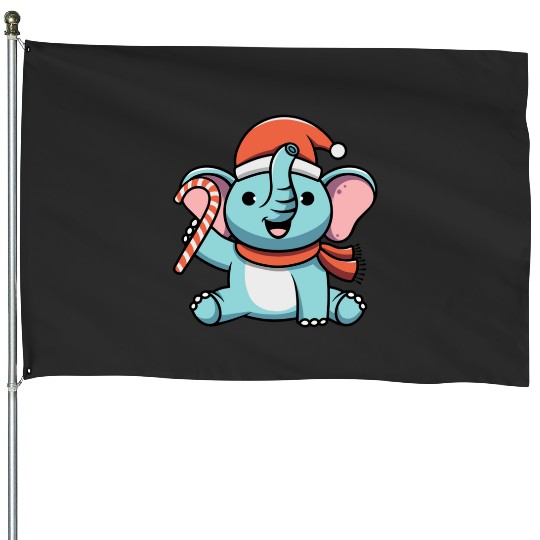 Discover Cute christmas elephant Sticker, Disney Elephant Dumbo Christmas , Dumbo Christmas House Flags