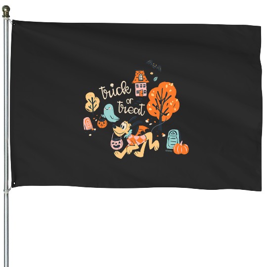 Discover Disney Pluto Trick or Treat Halloween House Flags