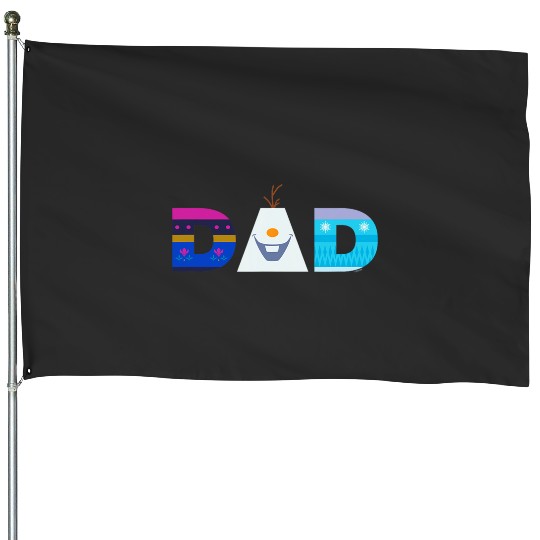 Discover Disney Frozen Elsa Anna Olaf Dad Father’s Day Birthday House Flags