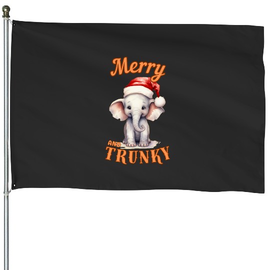 Discover Merry And Trunky. elephant portrait  , Disney Elephant Dumbo Christmas , Dumbo Christmas House Flags