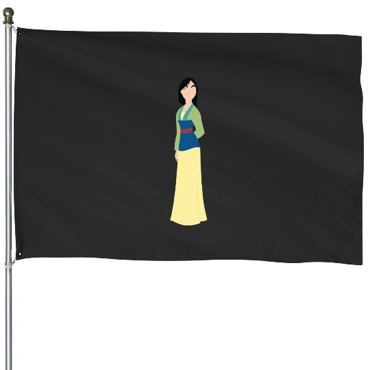 warrior princess 03 Sticker: Disney Mulan Anime Mushu, Mulan and Mushu House Flags